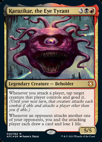 Karazikar, the Eye Tyrant [Dungeons & Dragons: Adventures in the Forgotten Realms Commander] - The Mythic Store | 24h Order Processing