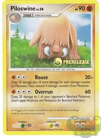 Piloswine (46/100) (Prerelease Promo) [Nintendo: Black Star Promos] - The Mythic Store | 24h Order Processing