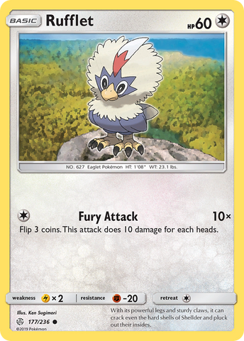 Rufflet (177/236) [Sun & Moon: Cosmic Eclipse] - The Mythic Store | 24h Order Processing