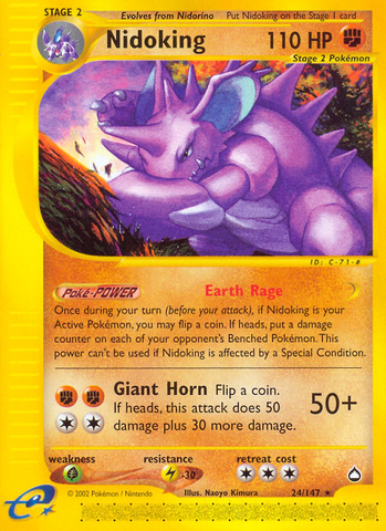 Nidoking (24/147) [Aquapolis] - The Mythic Store | 24h Order Processing
