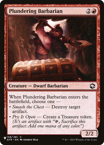 Plundering Barbarian [The List] - The Mythic Store | 24h Order Processing