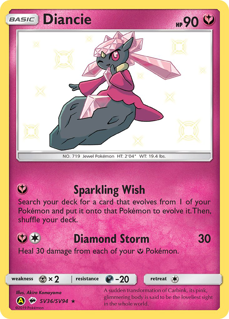 Diancie (SV36/SV94) [Sun & Moon: Hidden Fates - Shiny Vault] - The Mythic Store | 24h Order Processing