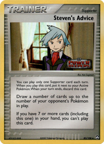 Steven's Advice (83/108) (Stamped) [EX: Power Keepers] - The Mythic Store | 24h Order Processing