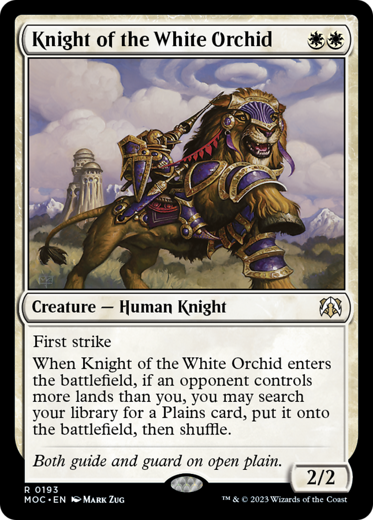 Knight of the White Orchid [March of the Machine Commander] - The Mythic Store | 24h Order Processing