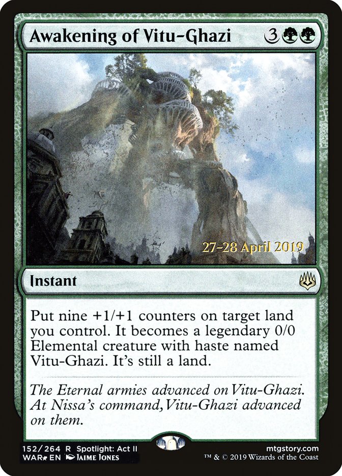 Awakening of Vitu-Ghazi [War of the Spark Prerelease Promos] - The Mythic Store | 24h Order Processing