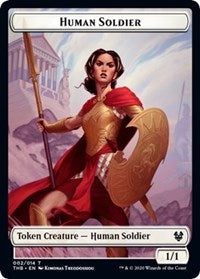 Human Soldier // Spider Double-Sided Token [Theros Beyond Death Tokens] - The Mythic Store | 24h Order Processing