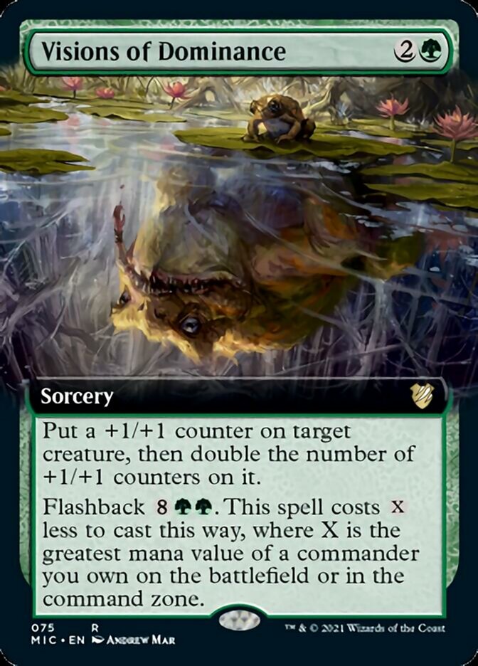 Visions of Dominance (Extended Art) [Innistrad: Midnight Hunt Commander] - The Mythic Store | 24h Order Processing