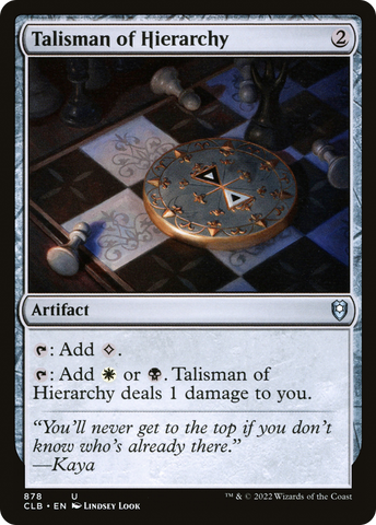 Talisman of Hierarchy [Commander Legends: Battle for Baldur's Gate] - The Mythic Store | 24h Order Processing