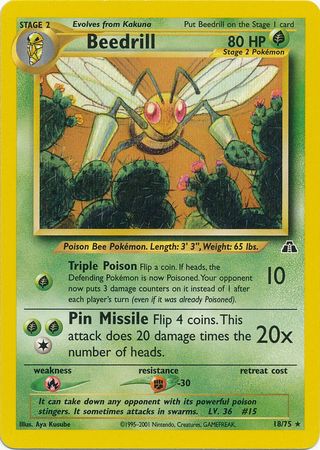 Beedrill (18/75) [Neo Discovery Unlimited] - The Mythic Store | 24h Order Processing