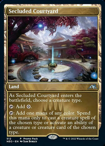 Secluded Courtyard (Promo Pack) [Kamigawa: Neon Dynasty Promos] - The Mythic Store | 24h Order Processing