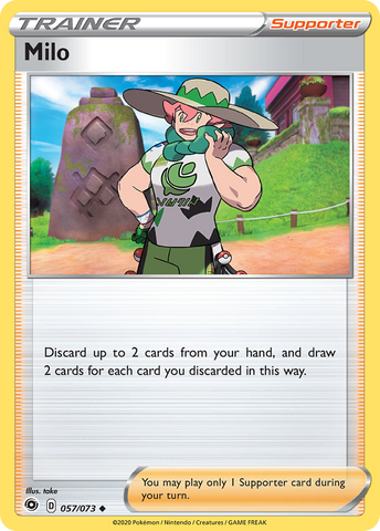 Milo (057/073) [Sword & Shield: Champion's Path] - The Mythic Store | 24h Order Processing
