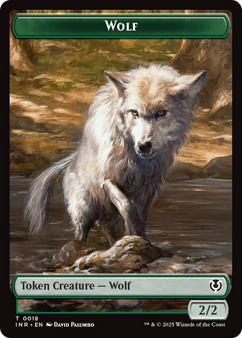 Wolf (0018) // Emblem - Arlinn, Embraces by the Moon Double-Sided Token [Innistrad Remastered Tokens] - The Mythic Store | 24h Order Processing