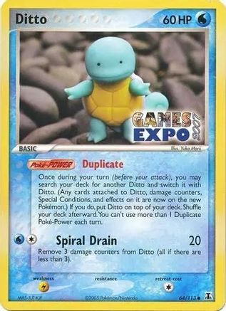 Ditto (64/113) (Games Expo Exclusive) [EX: Delta Species] - The Mythic Store | 24h Order Processing
