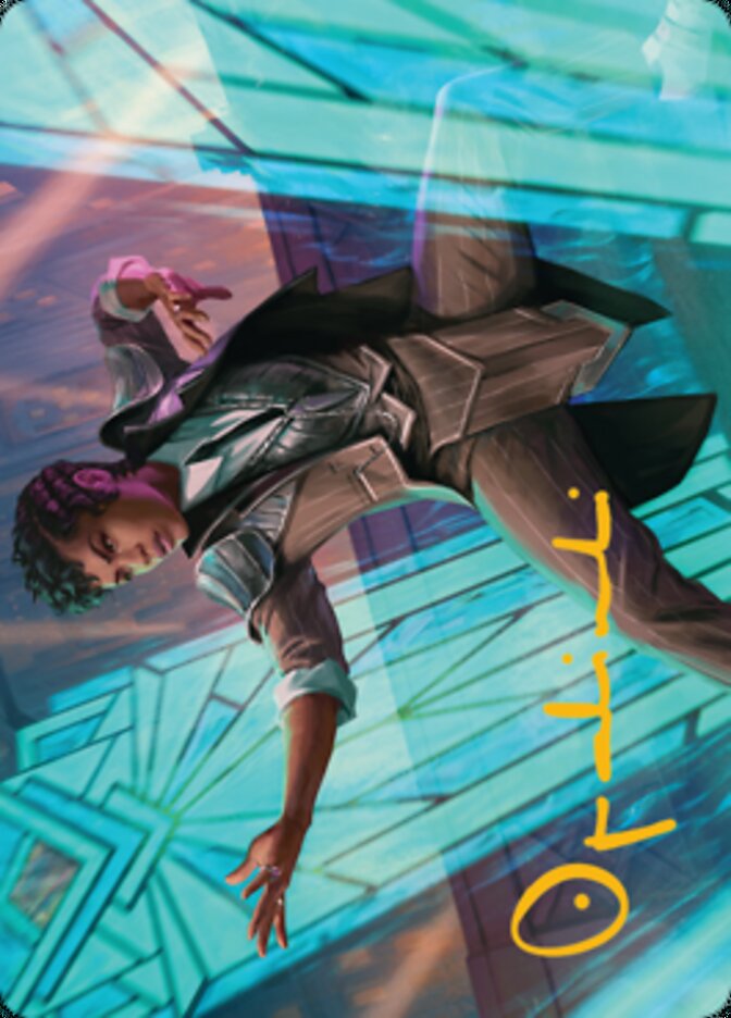 Dapper Shieldmate Art Card (Gold-Stamped Signature) [Streets of New Capenna Art Series] - The Mythic Store | 24h Order Processing