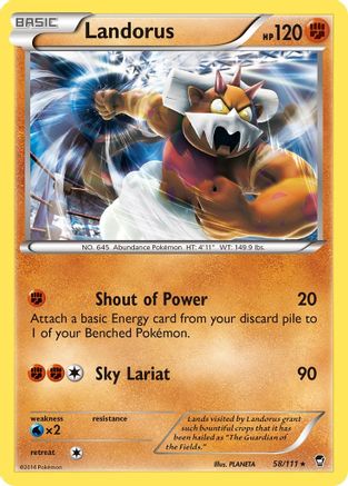 Landorus (58/111) (Theme Deck Exclusive) [XY: Furious Fists] - The Mythic Store | 24h Order Processing