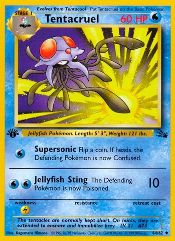 Tentacruel (44/62) [Fossil 1st Edition] - The Mythic Store | 24h Order Processing