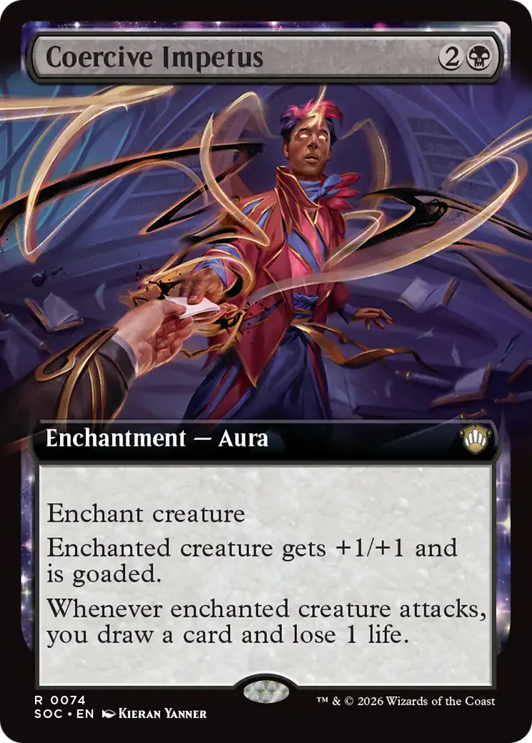 Coercive Impetus (Extended Art) [Secrets of Strixhaven Commander] - The Mythic Store | 24h Order Processing