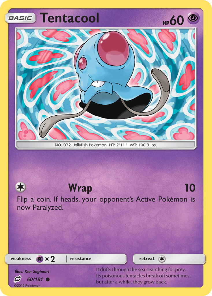 Tentacool (60/181) [Sun & Moon: Team Up] - The Mythic Store | 24h Order Processing