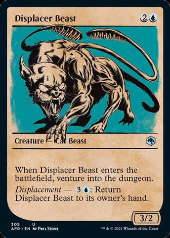 Displacer Beast (Showcase) [Dungeons & Dragons: Adventures in the Forgotten Realms] - The Mythic Store | 24h Order Processing