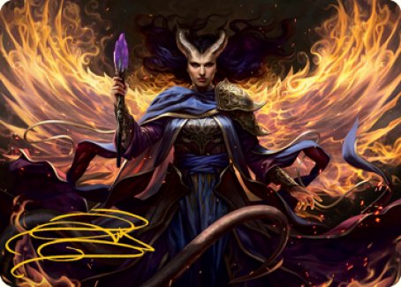 Farideh, Devil's Chosen Art Card (Gold-Stamped Signature) [Dungeons & Dragons: Adventures in the Forgotten Realms Art Series] - The Mythic Store | 24h Order Processing