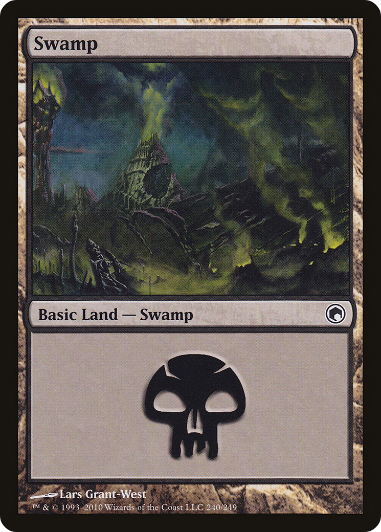 Swamp (240) [Scars of Mirrodin] - The Mythic Store | 24h Order Processing
