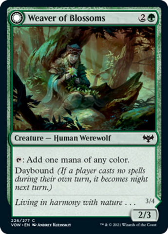 Weaver of Blossoms // Blossom-Clad Werewolf [Innistrad: Crimson Vow] - The Mythic Store | 24h Order Processing