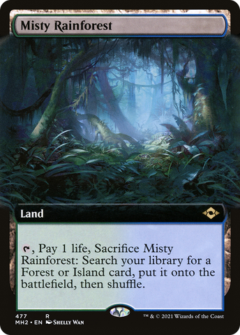 Misty Rainforest (Extended Art) [Modern Horizons 2] - The Mythic Store | 24h Order Processing