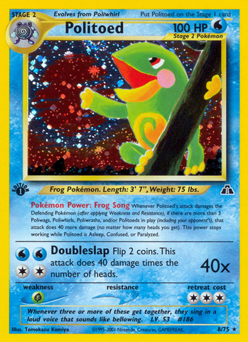 Politoed (8/75) [Neo Discovery 1st Edition] - The Mythic Store | 24h Order Processing