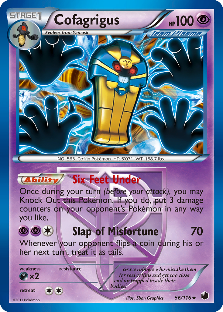 Cofagrigus (56/116) [Black & White: Plasma Freeze] - The Mythic Store | 24h Order Processing