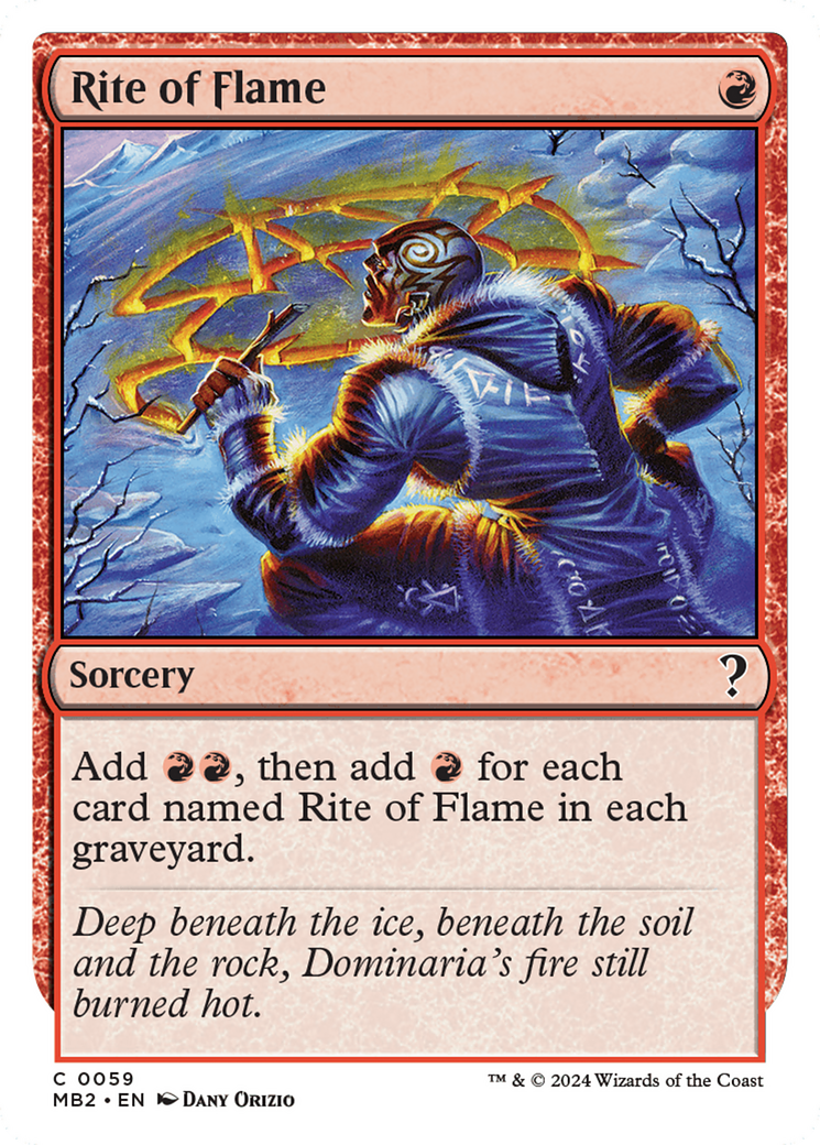 Rite of Flame (White Border) [Mystery Booster 2] - The Mythic Store | 24h Order Processing