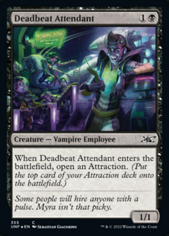 Deadbeat Attendant (Galaxy Foil) [Unfinity] - The Mythic Store | 24h Order Processing