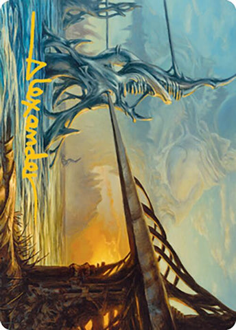 Razortide Bridge Art Card (Gold-Stamped Signature) [Modern Horizons 2 Art Series] - The Mythic Store | 24h Order Processing