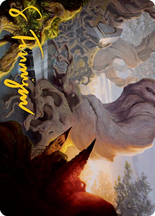 Yavimaya, Cradle of Growth Art Card (Gold-Stamped Signature) [Modern Horizons 2 Art Series] - The Mythic Store | 24h Order Processing