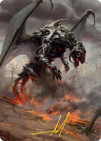 Scion of Draco Art Card (Gold-Stamped Signature) [Modern Horizons 2 Art Series] - The Mythic Store | 24h Order Processing