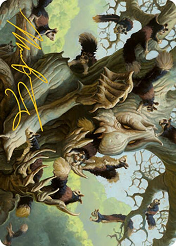 Scurry Oak Art Card (Gold-Stamped Signature) [Modern Horizons 2 Art Series] - The Mythic Store | 24h Order Processing