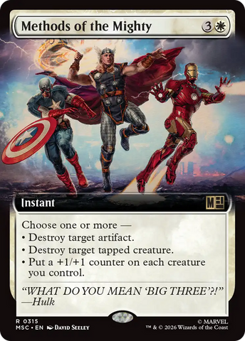 Methods of the Mighty (Extended Art) [Marvel Super Heroes Commander] - The Mythic Store | 24h Order Processing