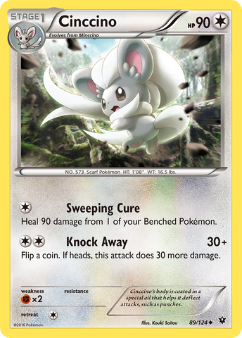 Cinccino (89/124) [XY: Fates Collide] - The Mythic Store | 24h Order Processing