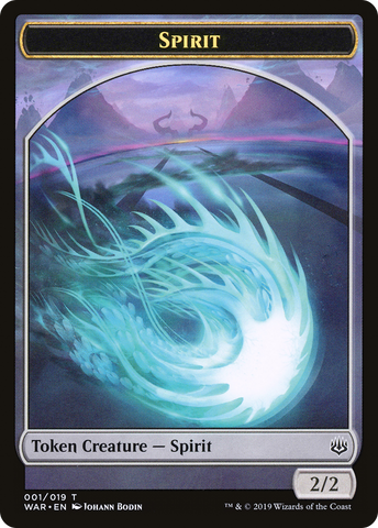 Spirit Token [War of the Spark Tokens] - The Mythic Store | 24h Order Processing