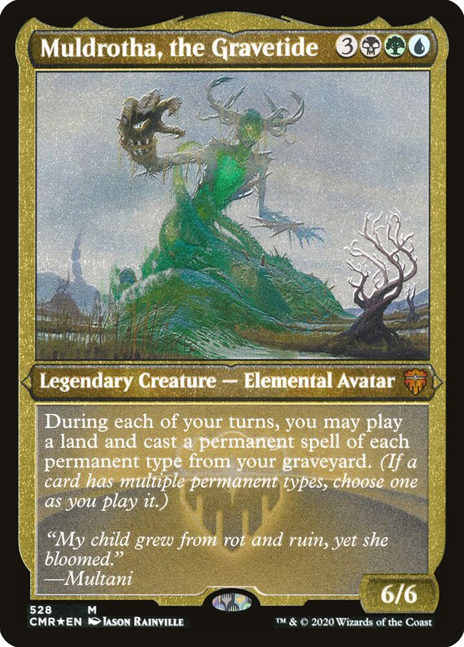 Muldrotha, the Gravetide (Etched) [Commander Legends] - The Mythic Store | 24h Order Processing