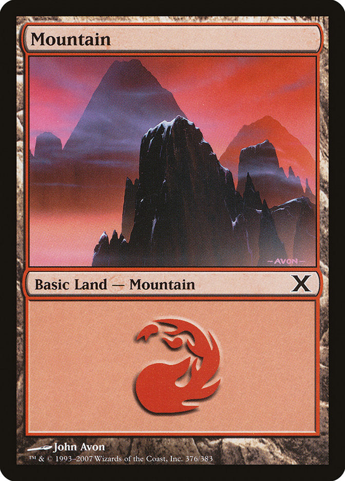 Mountain (376) [Tenth Edition] - The Mythic Store | 24h Order Processing