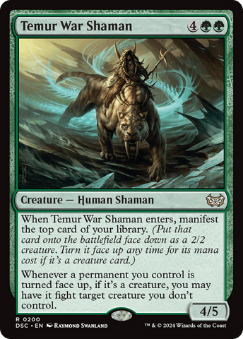 Temur War Shaman [Duskmourn: House of Horror Commander] - The Mythic Store | 24h Order Processing