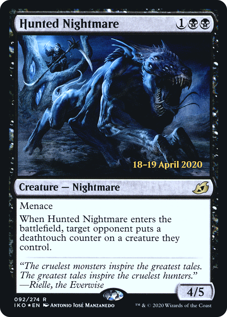Hunted Nightmare [Ikoria: Lair of Behemoths Prerelease Promos] - The Mythic Store | 24h Order Processing
