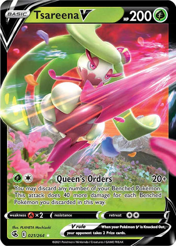 Tsareena V (021/264) [Sword & Shield: Fusion Strike] - The Mythic Store | 24h Order Processing