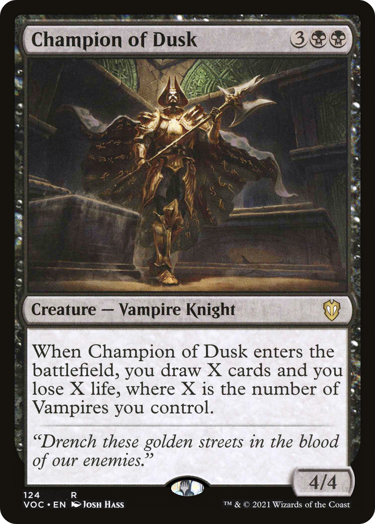 Champion of Dusk [Innistrad: Crimson Vow Commander] - The Mythic Store | 24h Order Processing