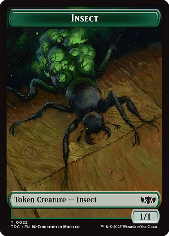 Insect (0022) // Zombie Druid Double-Sided Token [Tarkir: Dragonstorm Commander Tokens] - The Mythic Store | 24h Order Processing