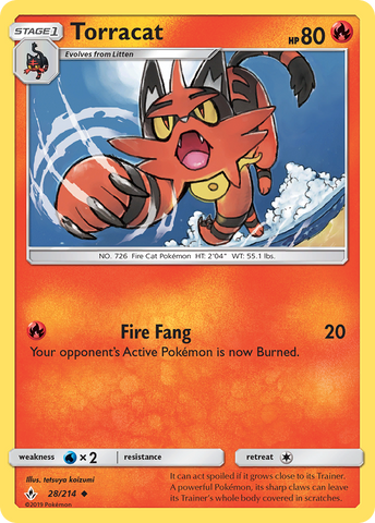Torracat (28/214) [Sun & Moon: Unbroken Bonds] - The Mythic Store | 24h Order Processing