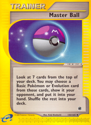 Master Ball (143/165) [Expedition: Base Set] - The Mythic Store | 24h Order Processing