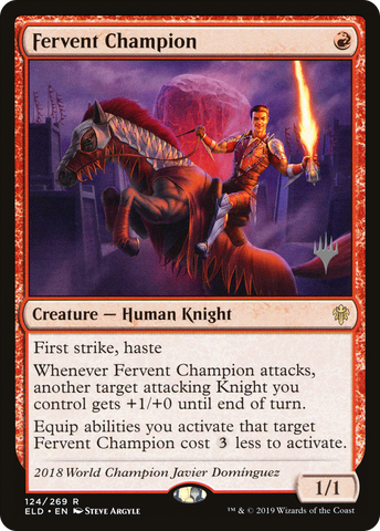 Fervent Champion (Promo Pack) [Throne of Eldraine Promos] - The Mythic Store | 24h Order Processing