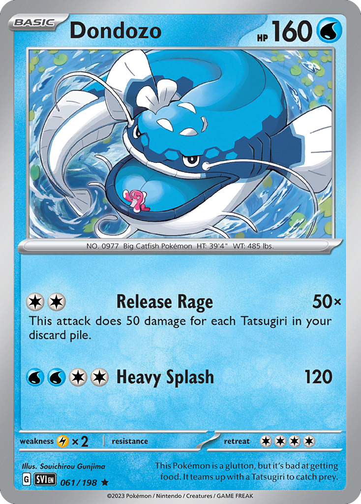 Dondozo (061/198) (Line Holo) [Scarlet & Violet: Base Set] - The Mythic Store | 24h Order Processing