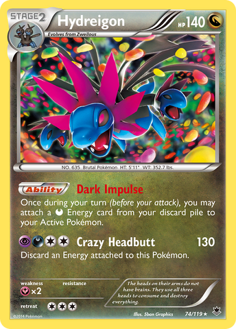 Hydreigon (74/119) [XY: Phantom Forces] - The Mythic Store | 24h Order Processing